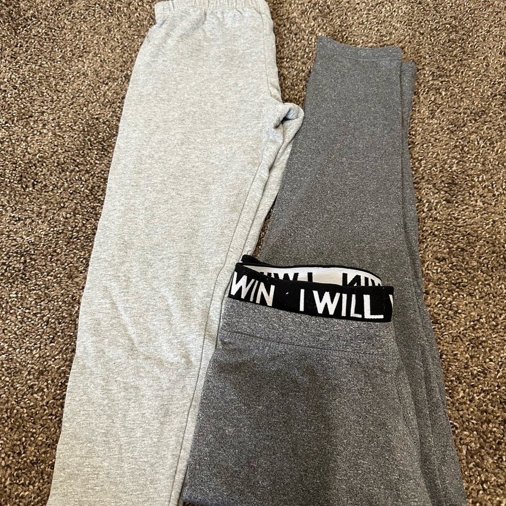 Gray and Light Gray Joggers with